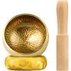 SODIAL Set di Campane Tibetane, Cuscino per Campane da Meditazione per Yoga, Medit2302