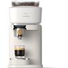 PHILIPS Baristina - Macchina per caffè espresso reale, made simple, macchina da caffè compatta, bianco naturale con supporto in legno di frassino, pressione pompa a 16 bar, macinino automatico, Cafe