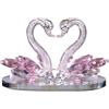 TIANHENGMart Per cristallo per ornamento a forma di cigno, artigianato decorativo per soggiorno, camera da letto, ufficio, studio e esposizione auto (rosa)