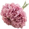 TIANHENGMart Fiori artificiali di ortensia per decorazione domestica, bouquet da sposa 26 x 14 cm, panno di seta e peonia finta in plastica, composizione floreale realistica, nessuna manutenzione richiesta (viola)
