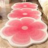 Generic Tappeti Per Soggiorno, Tappeti Floreali Per Zona Letto, Tappetis Irregolari In Finta Lana Per Camera Da Letto, Tappetis Corridoio, Per Ufficio Domestico E Cameretta Dei Bambini(Pink,50cmX120cm)
