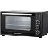 Sinotech Forno Elettrico Ventilato, 60 Litri, Acciaio Inox, con Luce Interna, Timer 60 Minuti, Temperatura Fino a 250°C
