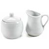 Trento Collection Lattiera Zuccheriera in ceramica, design semplice, senza tempo, 2 pezzi