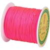Cheriswelry - Filo di nylon intrecciato setoso cinese, ideale per perline, macramè, gioielli fai da te, 137 metri, 0,5 mm, rosa scuro