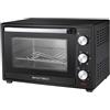 Sinotech Forno Elettrico Ventilato, 26 Litri, 5 Modalità di Cottura, 1600W, Acciaio, Timer 60 Minuti, Doppio Vetro, con Griglia e Teglia, Range Temperatura 100-230°C
