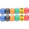 Greensen 12Pcs Dadi Morra Cinese Gioco di Indovinare con le 6 Colori 20mm per Bambini Adulti Famiglie Feste con Plastica di Alta Qualità