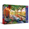 Trefl Premium Plus Quality - Puzzle Tea Time: Vigneto italiano - 1000 Pezzi, Serie di Immagini Nostalgiche Dipinte, Tessere Perfettamente Abbinabili, per Adulti e Bambini a partire dai 12 Anni