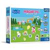 Trefl Primo - Magnetic Puzzle Set: Peppa Pig, I Giochi di Peppa - Puzzle Magnetici con Calamite Colorate, Schede di Ispirazione per Scene con i Personaggi di Peppa Pig, per Bambini dai 3 Anni in su