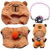 Ourdort Vestiti per Bambole di Peluche da 17 cm,Vestiti per Bambola,con Tuta da Bambola,Cappello e Zaino per Macchina Fotografica,Accessori per Bambole,Regali Fai da te per Bambini