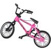 Damaiyyy Bicicletta da Dito Finger Mountain Bike Bici da Dito Modello Mini Bmx in Lega Creativa Finger Bike per Gli Amanti Della Bicicletta, Ragazzi Ragazze Regalo, Rosa