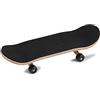TIKATARER Mini Skateboard da Dito, Tastiera Professionale in Legno di Acero con Cuscinetti Completamente Chiusi, Cuscinetto in PU Spesso per Antiscivolo e Assorbimento degli Urti (BLACK)