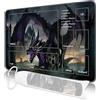 Nkddert MTG, tappetino da gioco con carte TCG da 61 x 35,6 cm, cucito con Magic Zone MTG Commander, tappetino da gioco da tavolo con disegni di draghi, tappetino da gioco con borsa portaoggetti