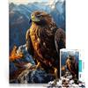 SYUNFEI Aquila reale Puzzle da 1000 pezzi per adulti Aiuta il cervello ad allenare i giocattoli che creano dipendenza per coltivare la pazienza Interazione genitore-figlio 38x26cm