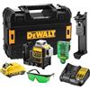DEWALT 12V XR 3 x 360 linee trasversali laser verde, 1 X 2Ah, DCE089D1G-QW