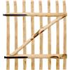 vidaXL Cancello Singolo per Recinzione in Legno di Nocciolo 100x120 cm