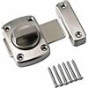 Anicy 1 serratura a chiavistello girevole Latch - serratura per porta del bagno, utilizzabile su diverse porte, colore argento