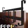 4smile Appendiabiti da porta da appendere - Gancio per porta in inox da posizionare, supporto flessibile per porte, robusto - Gancio versatile per casa, barra salvaspazio multifunzionale