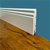 Eternal Parquet 100ML di Battiscopa PREMIUM in legno MASSELLO mod.DUCALE 91x15 laccato bianco liscio