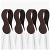 Guniata 2/4/6 clip magnetiche per asciugamani, in pelle, facilmente accessibili, per cucina e accessori da bagno (marrone, 4 pezzi)