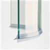 Ricambi & Box Doccia Guarnizione Box Doccia Curva per Vetro 6-8 mm 100 cm