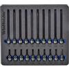 WinHolder Set di 20 chiavi a bussola extra lunghe e corte a percussione Torx da 1/4 T6-T30 S2 CRV Hex