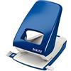 Leitz Pratica Perforatrice da Ufficio, Capacità fino a 40 Fogli, Blu, Metallo, Guida di Arresto con Barra di Selezione del Formato, Gamma NeXXt, Box, 51380035