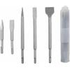 Tissting Scalpello SDS Plus da 5 Pezzi, Set di Punte da Trapano per Calcestruzzo a Martello in Acciaio 40Cr Scalpello per Piastrelle Set di Scalpelli Piatti E a Punta per Mattoni, Cemento, Piastrelle