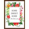 MG Design Cornice 48x68 cm - colore Marrone, in legno, con vetro acrilico - da appendere in verticale o in orizzontale, senza sfondo, per foto, poster, puzzle