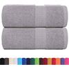 vidaXL Asciugamani FROGN 2 pz Grigio 30x30 cm 360 g/m²