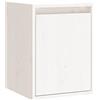 vidaXL Pensile Bianco 30x30x40 cm in Legno Massello di Pino