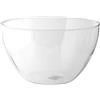 H&H Bowl/Insalatiera/Ciotola Preparazioni in Vetro Borosilicato Trasparente 22 cm - Resistente al Calore e agli Urti, Adatta per Cucina e Servizio
