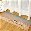 Morbuy Tappetino per Porta Ingresso, Zerbino Stampa Mare 3D, Antiscivolo, Lavabile, Morbido, per Interni Ed Esterni, per Bagno, Cucina, WC, Balcone (Onde della Spiaggia,40x120cm)