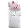Caleffi 16992, Cotone Disney Minnie Love Completo Lenzuola per Piazza e Mezza Letto, Multicolor