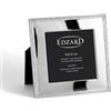 EDZARD Avellino - Cornice portafoto per foto 10 x 10 cm, placcata in argento, con dorso in velluto, cornice quadrata in argento