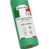 Gef Aura - 1 Rotolo Tovaglia Monouso Professionale in TNT Spunbond 50 g/m², Idrorepellente e Resistente, Taglio su Misura 1,2x20 m, Made in Italy, Ideale per Catering Eventi Ristoranti, Verde Bandiera