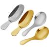 Generic 4 Cucchiaini con Manico Corto, Mini Palette per Confetti Salt Spoons, Short Handle Teaspoon, Cucchiaio da Dessert, Mini Palette per Confetti caffè, Dessert, Zucchero, cucchiaino da tè per la Cucina
