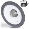 Stoneline®, set universale di coperchi in vetro (con plastica), Acciaio INOX, 24/26/28