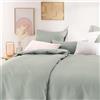 Blumtal Set Copripiumino 135x200cm e 1 Federa 40x80cm in Raso, Set Biancheria da Letto in Cotone Satinato, Verde Estivo