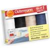 Gütermann Creativ Maraflex Set di Fili per Cucire Elastico ad Alta Estensibilità - Filo Multicolore per Scollo e Cuciture, Variazione Colore 1, 4 x 150m - 1 Set