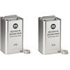 mille idee Set 2 Latte Vuota Per Olio 5 Litri in Acciaio Inox 18/10 (AISI 304) con Tappo - Contenitori Alimentari Resistenti e Antiruggine per Conservazione Olio