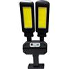 Acunny Lampioni solari a LED, Lampada da parete a LED solare - Lampione a induzione del corpo umano per esterni,Lampione da giardino a LED con angolo di testa regolabile per cortile, patio, giardino,