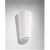 SOLLUX lighting SOLLUX Lampada Da Parete Lampada Da Parete SAMIR Lampada Da Parete In Ceramica Lampadina A LED Geometrica Minimalista Installazione Facile Colore Grig