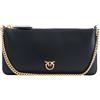 PINKO BORSA HORIZONTAL FLAT IN PELLE - 102747A0F1 - nero