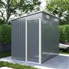 Parama Casetta da giardino in acciaio zincato 1,56x2,06x1,82/1,60m colore grigio - 2,70mq