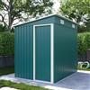 Parama Casetta da giadino in acciaio zincato 1,56x2,06x1,82/1,60m colore verde - 2,70mq