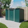 Parama Casetta da giardino in acciaio zincato 131x280x172/158cm colore verde - 3,16mq