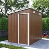Parama Casetta da giadino in acciaio zincato 1,56x2,06x1,82/1,60m effetto legno - 2,70mq