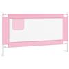 vidaXL Sponda Letto di Sicurezza per Bambini Rosa 140x25cm in Tessuto