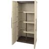 Art Plast ARMARIO Porta ESCOBAS EN POLIPROPILENO, Material RECICLABLE Y Eco-SOSTENIBLE, ESTÁ EQUIPADO con BISAGRAS DE Acero Y ESTANTES REGULABLES, DIMENSIONES L 700 X P 390 X H 1650 MM