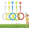 Generico Gioco Lancio Anelli,Colorato Gioco Interattivo da Lancio | Giocattoli Sportivi all'Aperto per Famiglie Amici Bambini Ragazzi da Giardino Casa Lago Interno